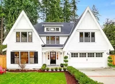 Two Gabled Modern Farmhouse Plan