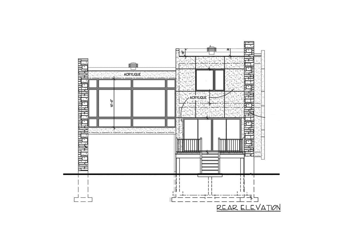 Plan 90300PD: Striking Modern House Plan - Image #4 - Contemporary, Mid Century Modern, Modern, Vacation