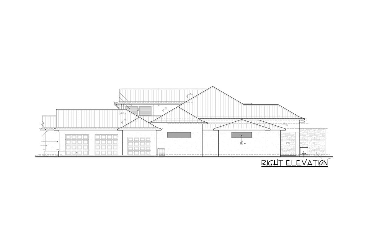 Plan 82222KA: Southern House Plan with Private Front Courtyard and Exercise Room - Image #5 - Southern, Traditional