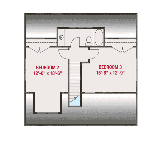 Plan 50162PH: Bungalow House Plan with Porches Front and Back - Floor Plan - 2nd Floor - Bungalow, Cottage, Craftsman, Northwest