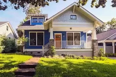 Bungalow House Plan with Porches Front and Back