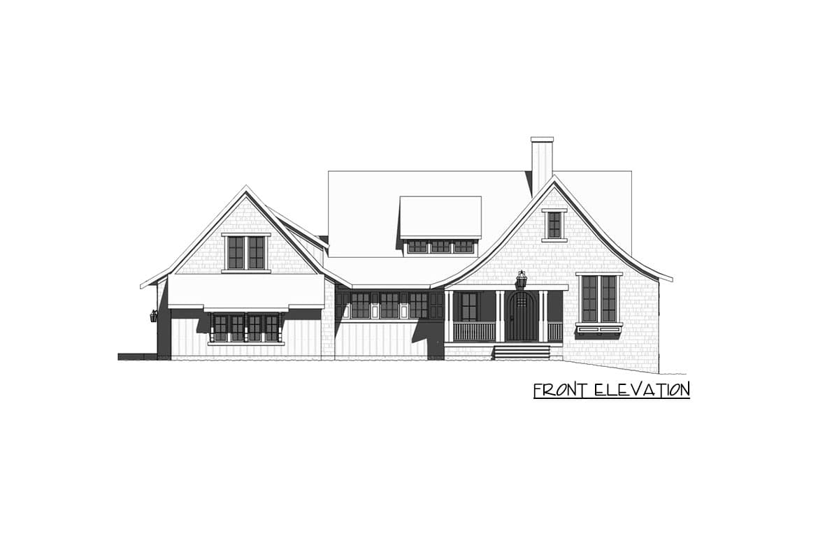 Plan 970053VC: Shingle Style Ranch House Plan with Optional Finished Lower Level - Image #15 - Cape Cod, New American, Ranch, Shingle, Traditional