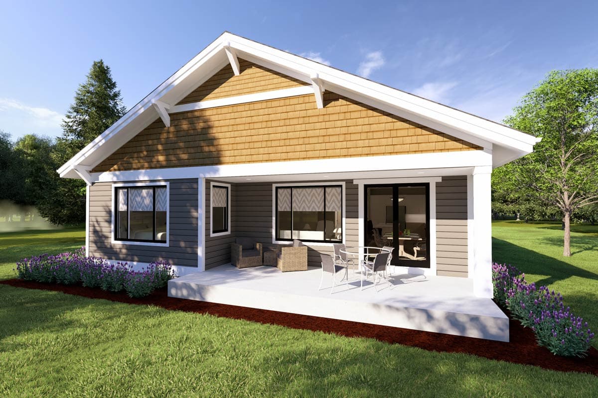 Plan 64437SC: Cozy Bungalow with Optional Finished Lower Level - Image #5 - Bungalow, Craftsman