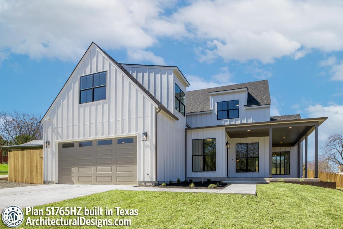 build gallery item - Exclusive Modern Farmhouse Plan 51765HZ Comes to Life in North Carolina