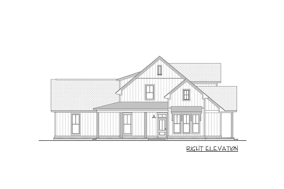 Plan 51765HZ: Exclusive Modern Farmhouse Plan with Flexible Upstairs - Image #11 - Country, Farmhouse, Modern Farmhouse, Southern, Traditional