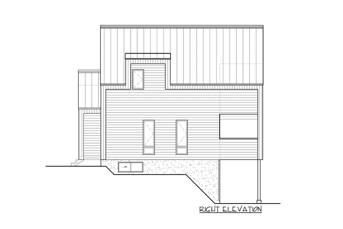 Plan 80903PM: Chalet-Style Vacation Cottage with Finished Lower Level - 1457 Sq Ft - Image #5 - Contemporary, Modern, Vacation