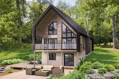 Chalet-Style Vacation Cottage with Finished Lower Level - 1457 Sq Ft