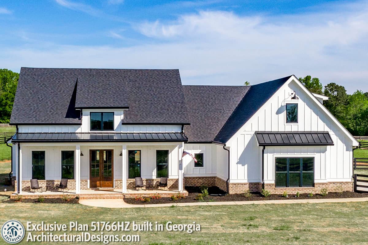 Plan 51766HZ: Mid-Size Exclusive Modern Farmhouse Plan - 2304 Sq Ft - Image #13 - Country, Craftsman, Farmhouse, Modern Farmhouse, New American, Traditional