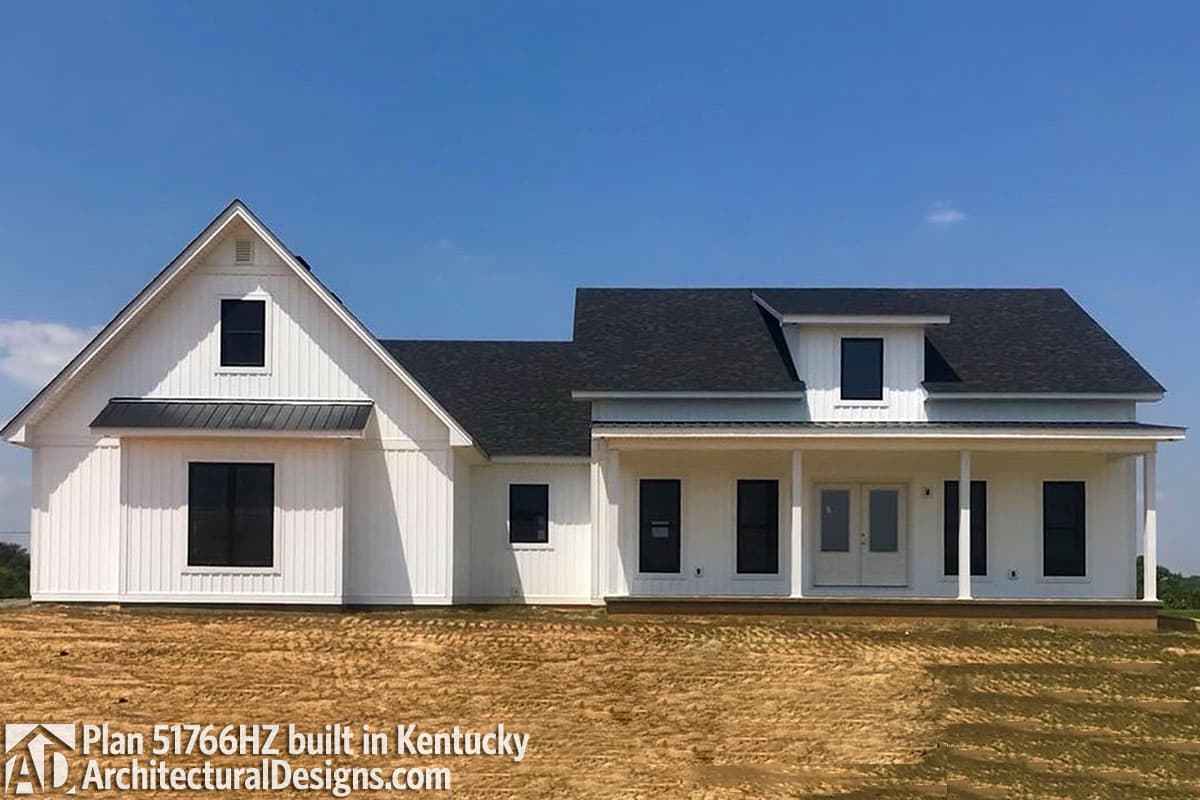 build gallery item - Exclusive Modern Farmhouse Plan 51766HZ comes to life in Kentucky