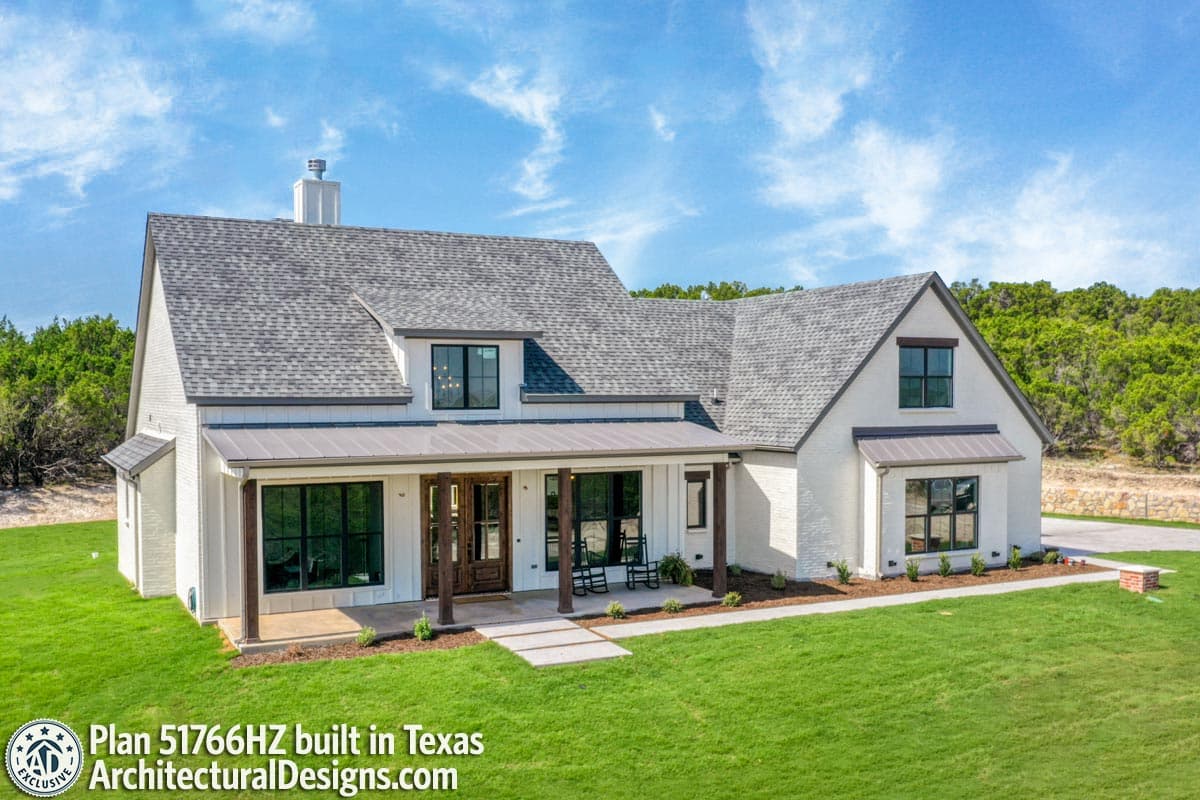 Plan 51766HZ: Mid-Size Exclusive Modern Farmhouse Plan - 2304 Sq Ft - Image #12 - Country, Craftsman, Farmhouse, Modern Farmhouse, New American, Traditional