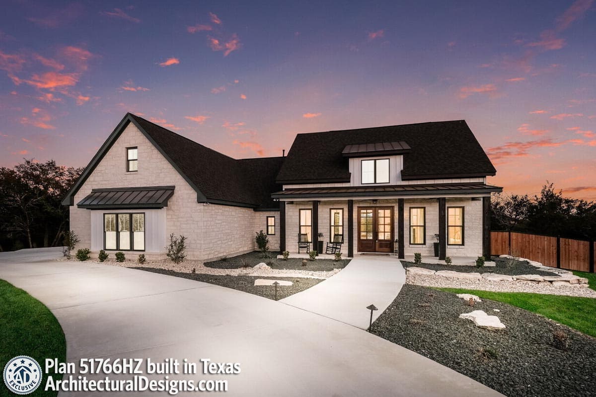 Plan 51766HZ: Mid-Size Exclusive Modern Farmhouse Plan - 2304 Sq Ft - Image #19 - Country, Craftsman, Farmhouse, Modern Farmhouse, New American, Traditional