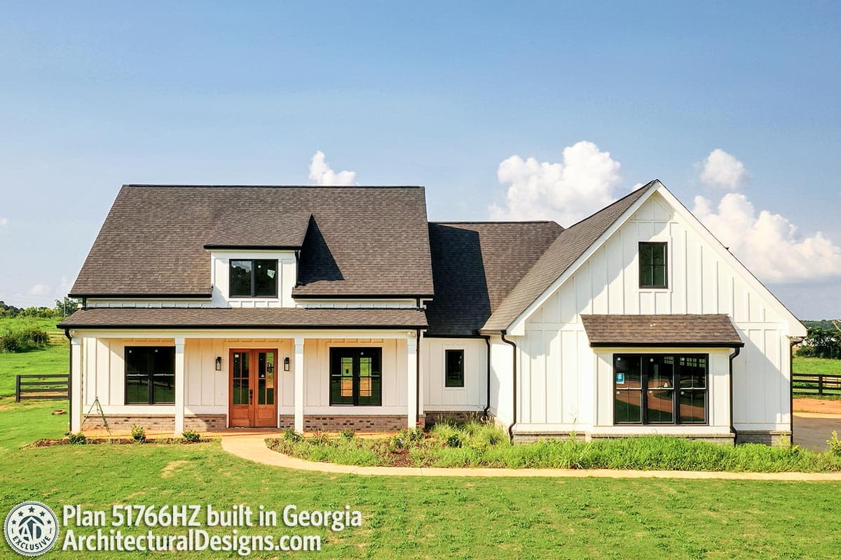 Plan 51766HZ: Mid-Size Exclusive Modern Farmhouse Plan - 2304 Sq Ft - Image #11 - Country, Craftsman, Farmhouse, Modern Farmhouse, New American, Traditional