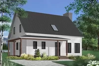 3-Bed Cottage House Plan with Open Floor Plan - 1772 Sq Ft