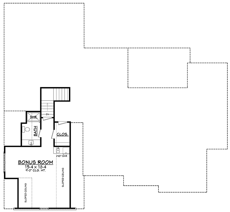 Plan 51768HZ: Exclusive Charming French Country House Plan With Optional Bonus Room - Floor Plan - Optional Bonus - Acadian, French Country, Louisiana-Style, Southern, Traditional