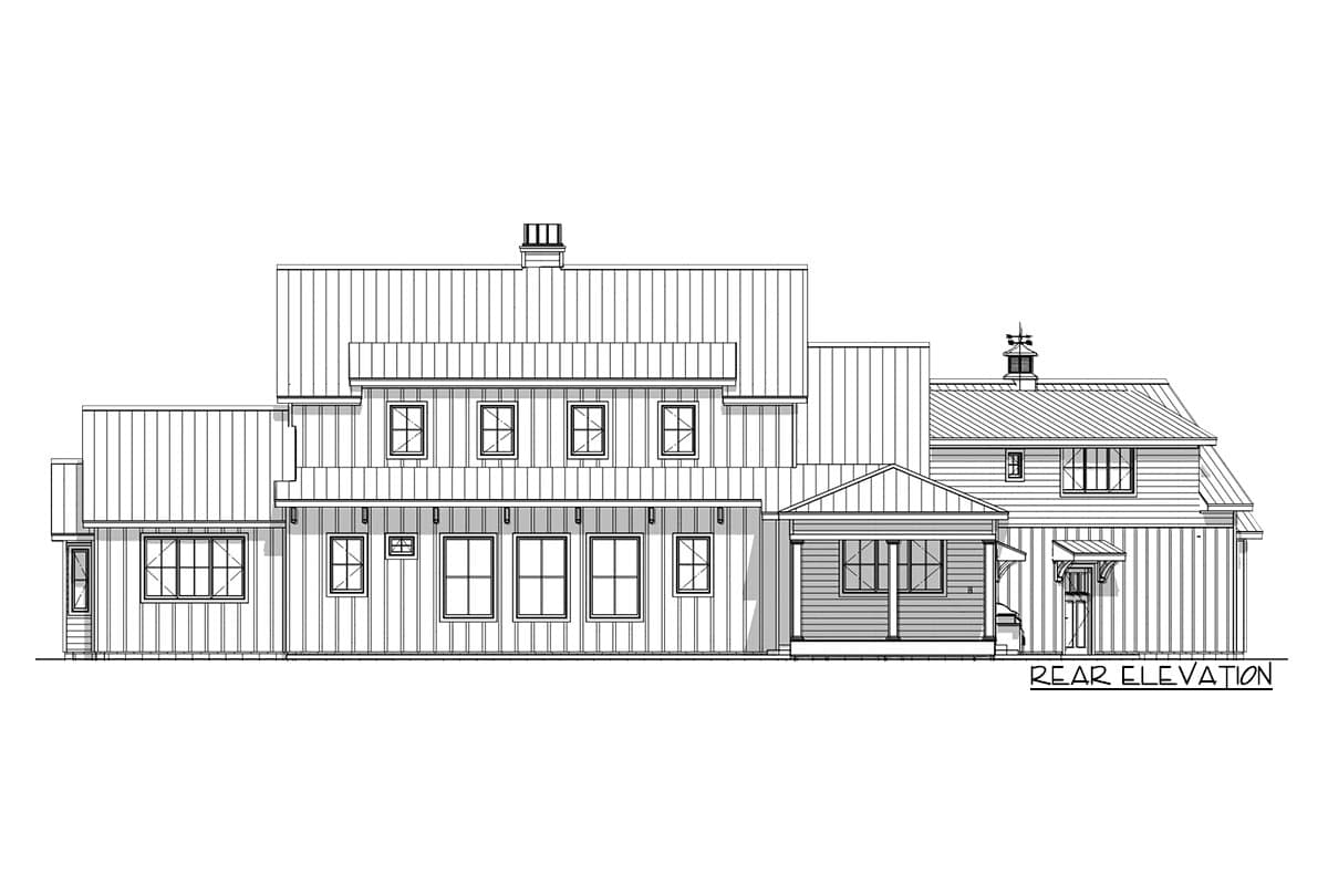 Plan 28912JJ: Modern Farmhouse with Angled Garage Plus Bonus Room Above - Image #10 - Country, Farmhouse, Modern Farmhouse, New American, Traditional