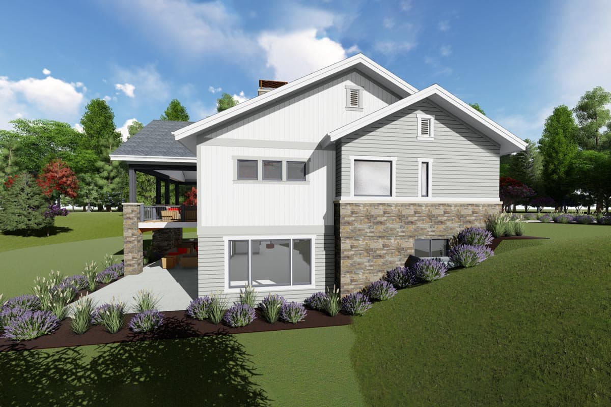 Plan 64438SC: Three Bedrooms with the Option for Three More - Image #7 - Craftsman, Farmhouse, Northwest