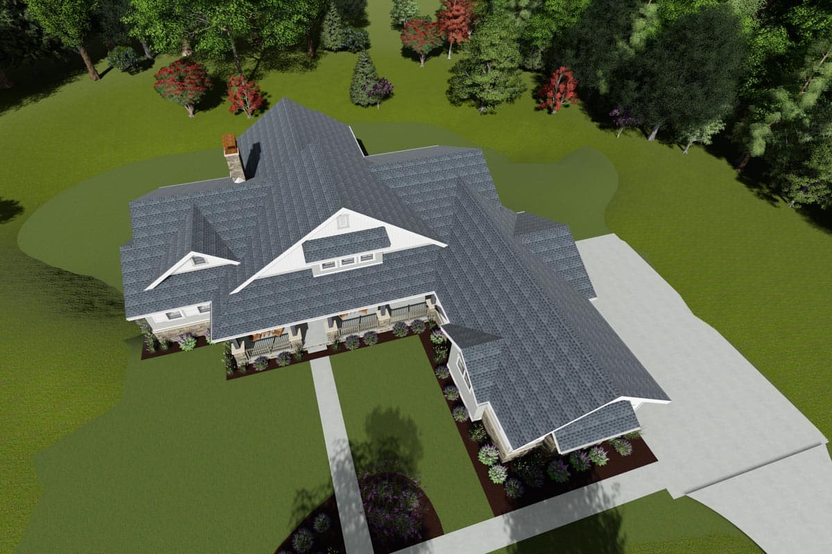 Plan 64438SC: Three Bedrooms with the Option for Three More - Image #9 - Craftsman, Farmhouse, Northwest