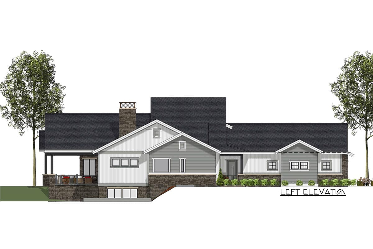 Plan 64438SC: Three Bedrooms with the Option for Three More - Image #17 - Craftsman, Farmhouse, Northwest