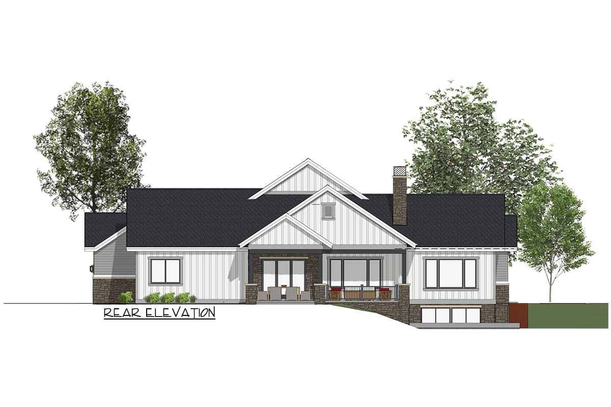 Plan 64438SC: Three Bedrooms with the Option for Three More - Image #18 - Craftsman, Farmhouse, Northwest