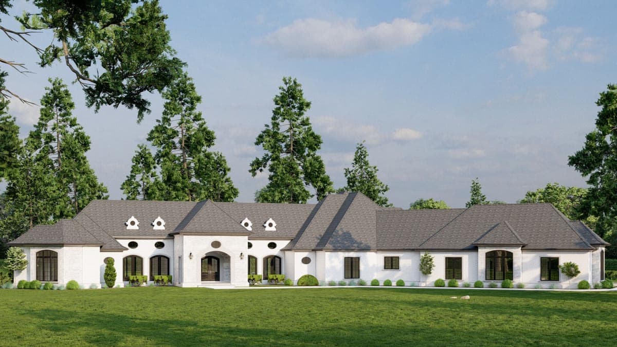 Plan 70558MK: Grand One Level European House Plan - Image #42 - European, Traditional