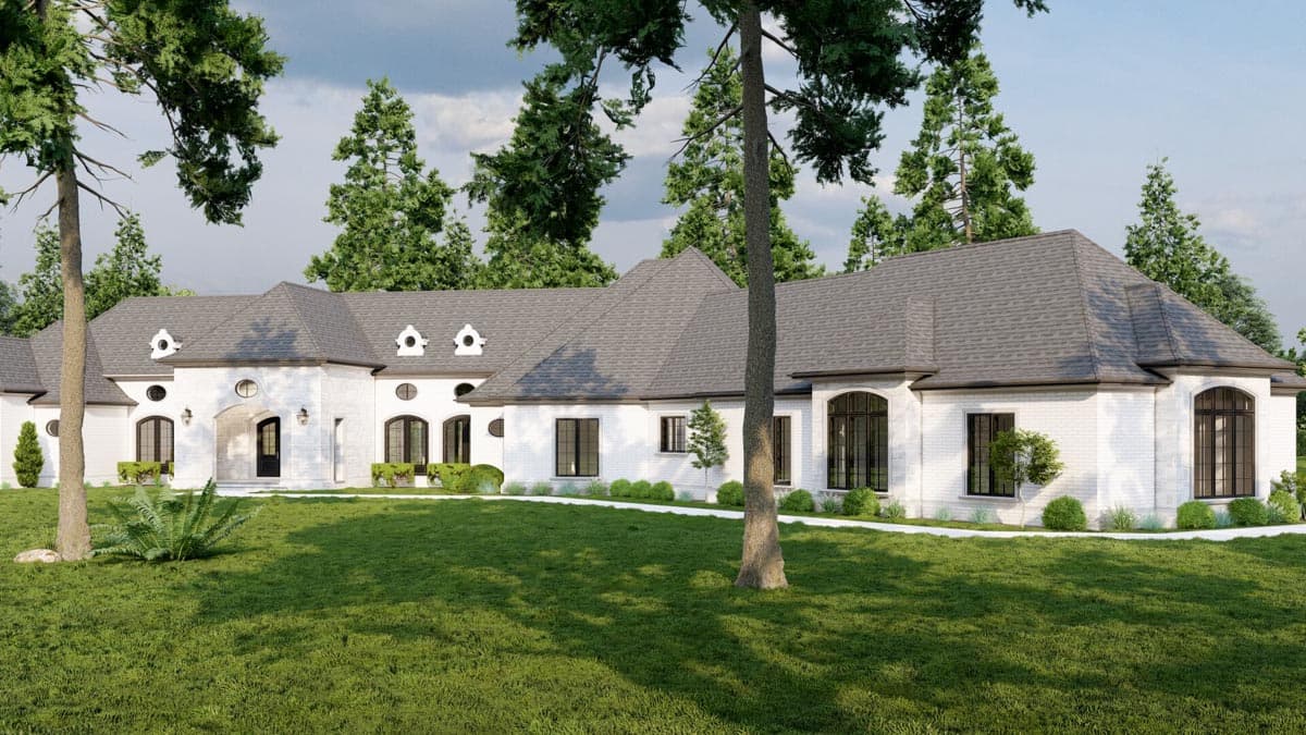 Plan 70558MK: Grand One Level European House Plan - Image #44 - European, Traditional
