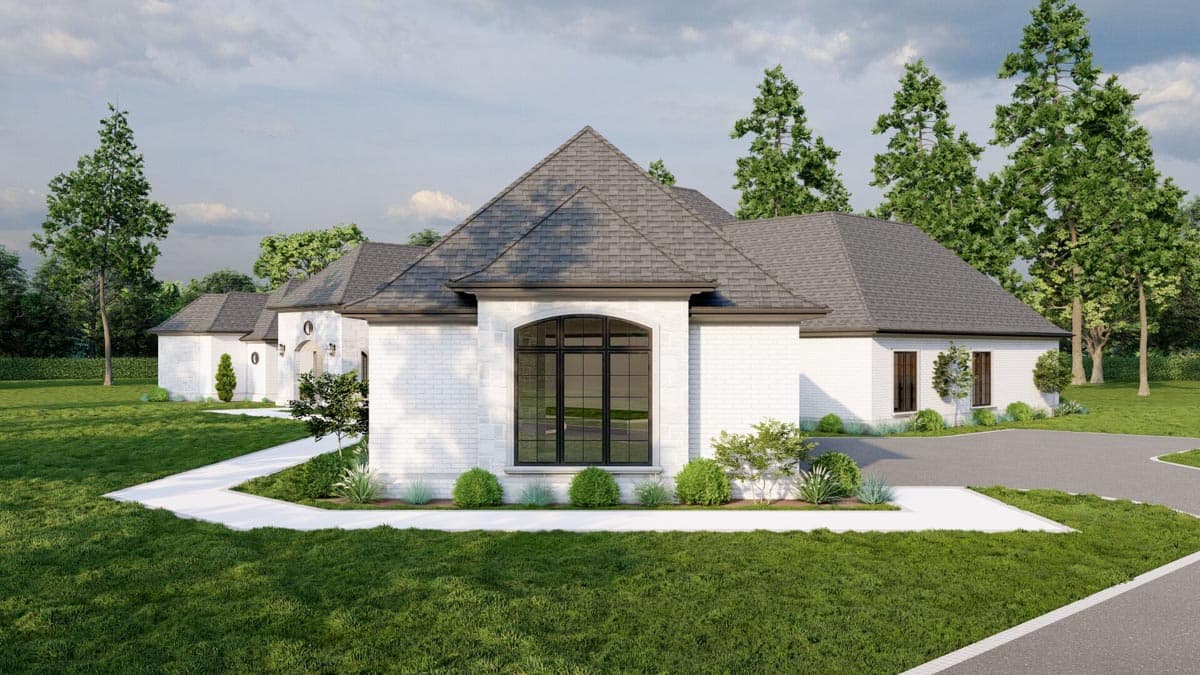 Plan 70558MK: Grand One Level European House Plan - Image #45 - European, Traditional
