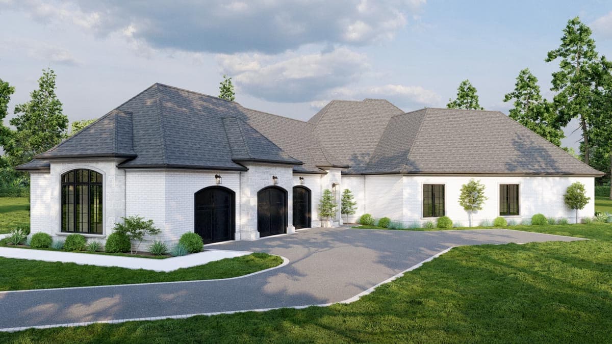 Plan 70558MK: Grand One Level European House Plan - Image #46 - European, Traditional