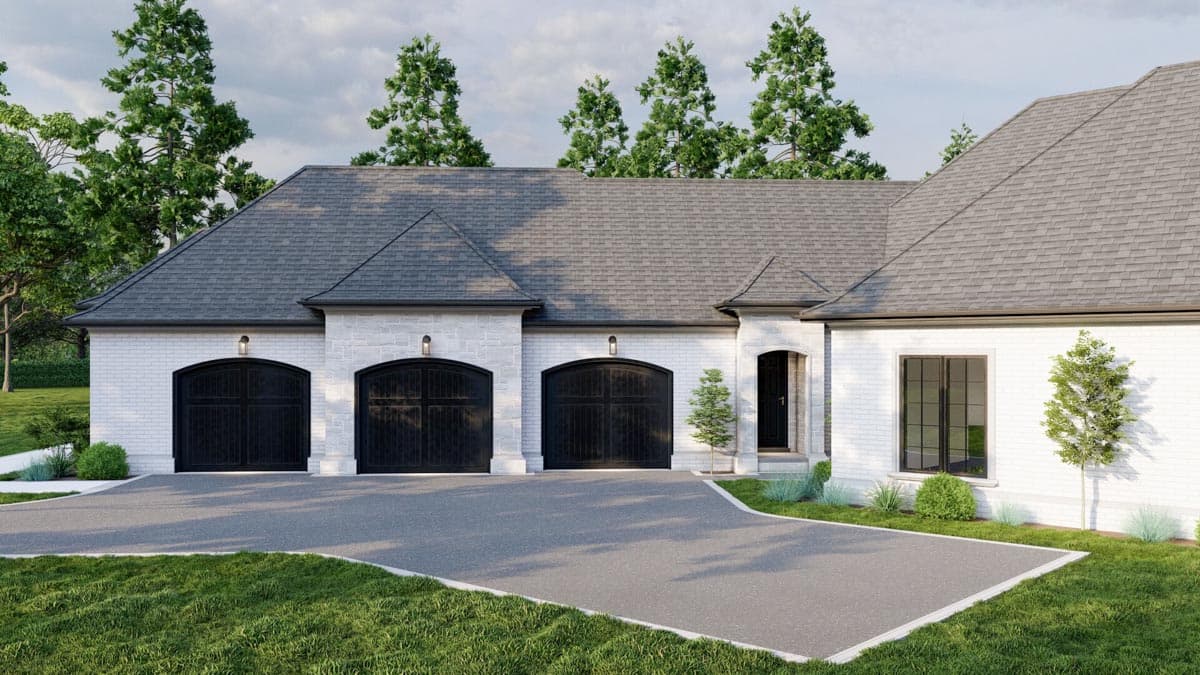 Plan 70558MK: Grand One Level European House Plan - Image #47 - European, Traditional