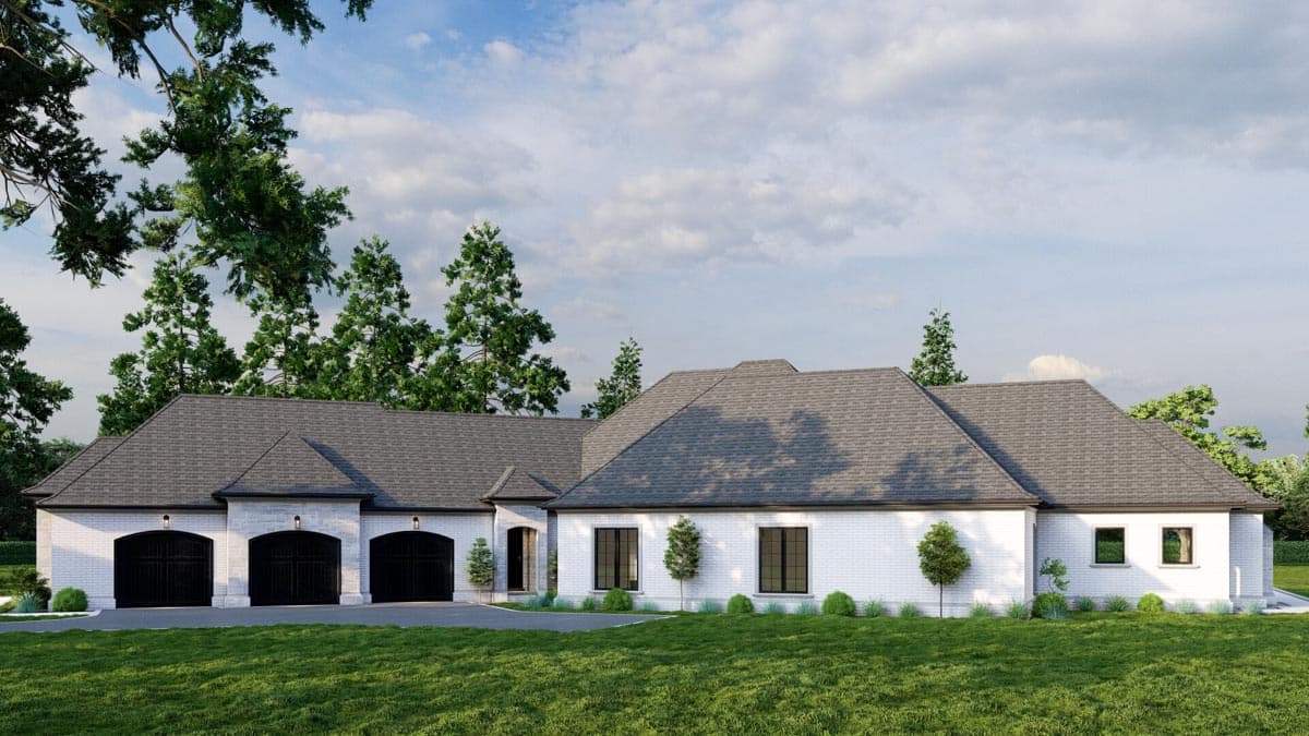Plan 70558MK: Grand One Level European House Plan - Image #48 - European, Traditional
