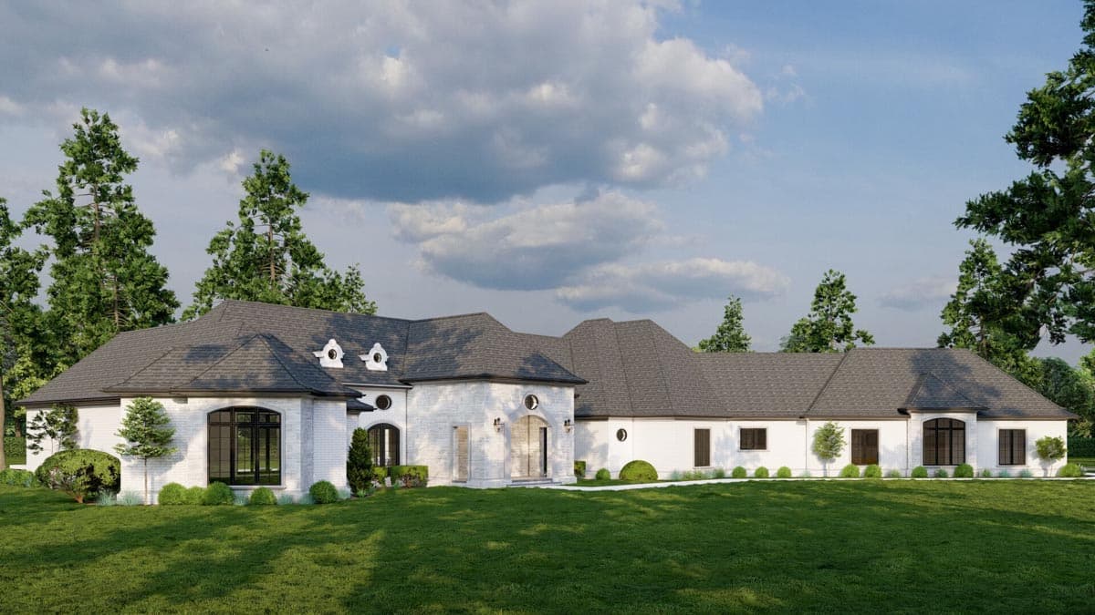 Plan 70558MK: Grand One Level European House Plan - Image #58 - European, Traditional