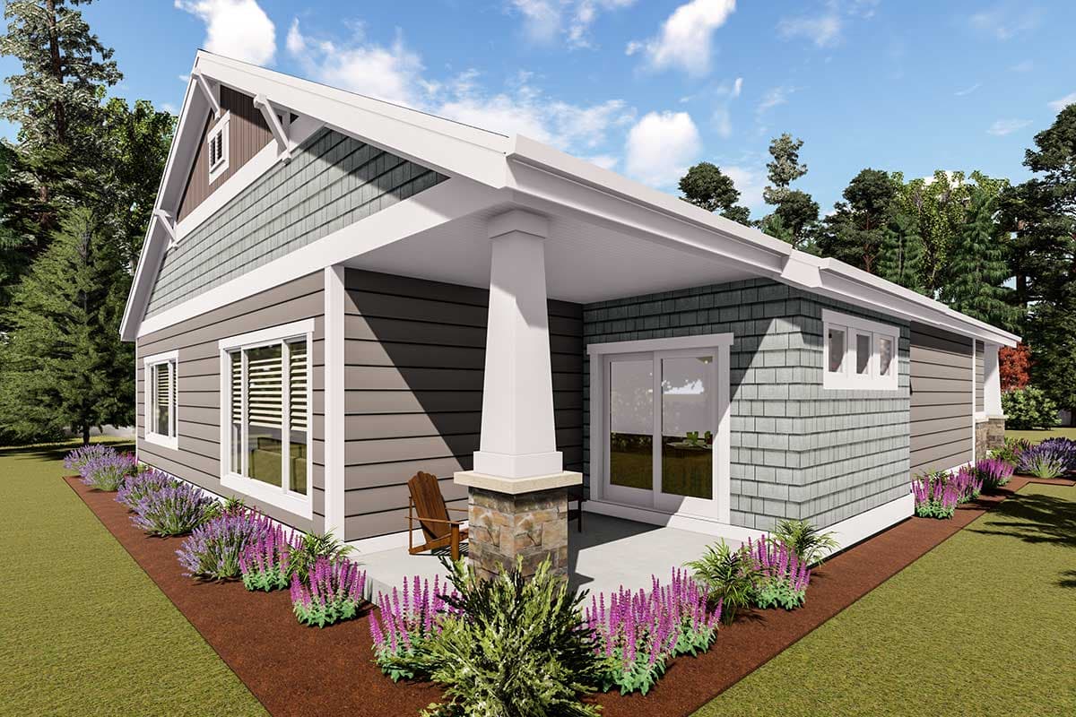 Plan 64440SC: Cozy Bungalow House Plan - 1760 Sq Ft - Image #4 - Bungalow, Craftsman, Northwest