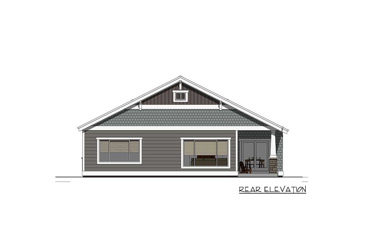 Plan 64440SC: Cozy Bungalow House Plan - 1760 Sq Ft - Image #8 - Bungalow, Craftsman, Northwest