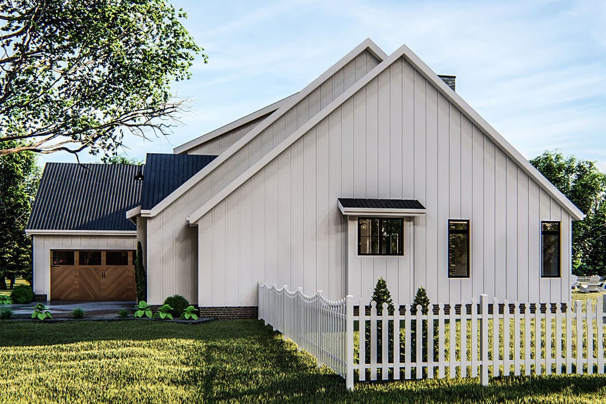 Plan 62687DJ: Two-bed Farmhouse with Open Concept Living  - Image #4 - Country, Farmhouse, Modern Farmhouse, Traditional