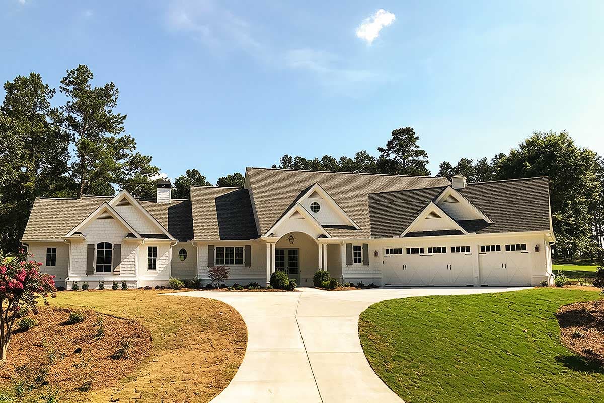 Plan 24374TW: Country Craftsman with Vaulted Interior and French Door Foyer - Image #8 - Country, Craftsman, New American