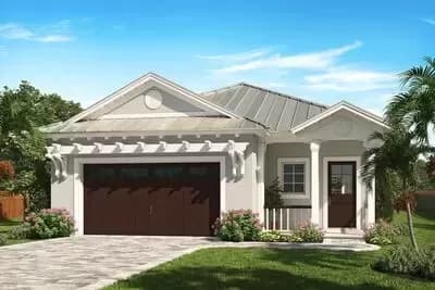Narrow Lot Florida House Plan