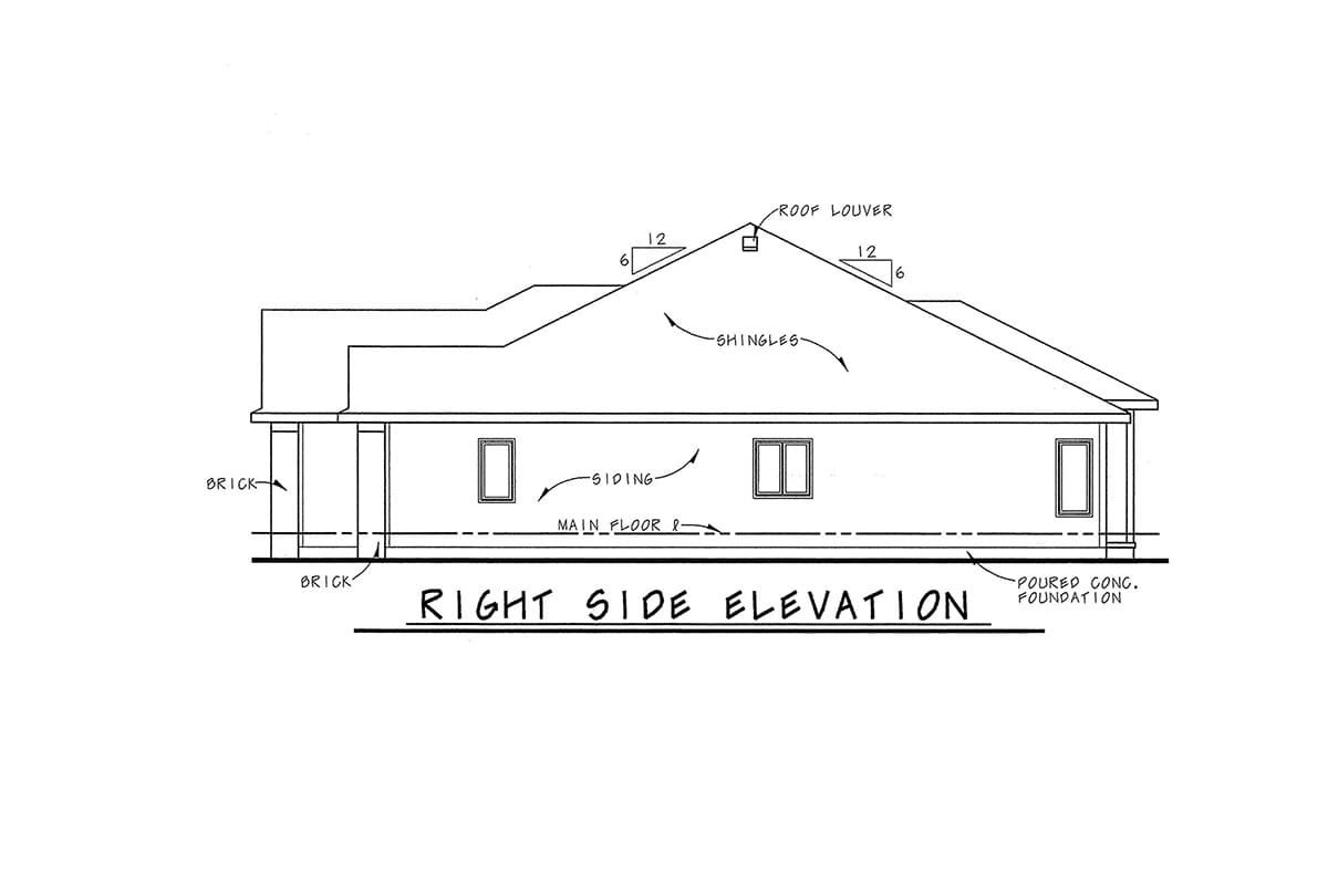 Plan 42500DB: 2 Bed House Plan with Sunroom - Image #5 - Traditional