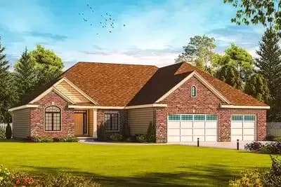 Ranch House Plan with Flex Space and Options