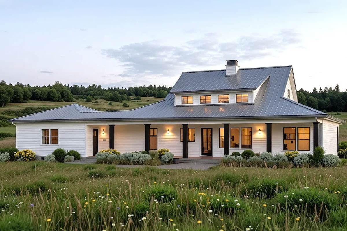Plan 28914JJ: Splendid Country Farmhouse Home Plan - 1667 Sq Ft - Image #6 - Country, Farmhouse, New American, Ranch, Southern