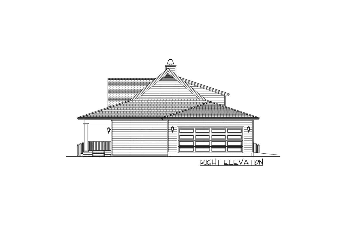 Plan 28914JJ: Splendid Country Farmhouse Home Plan - 1667 Sq Ft - Image #11 - Country, Farmhouse, New American, Ranch, Southern