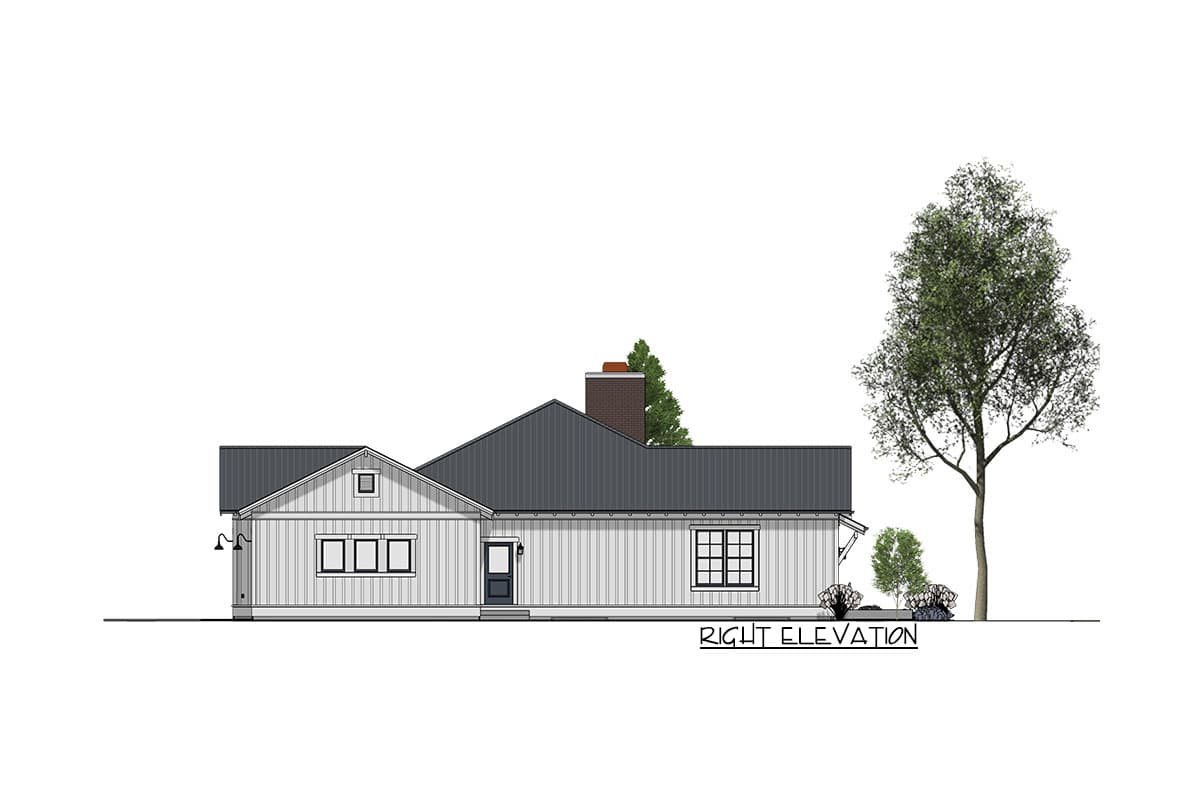 Plan 64442SC: Handsome Ranch Home with Expansion Possibility - Image #8 - Farmhouse, Ranch