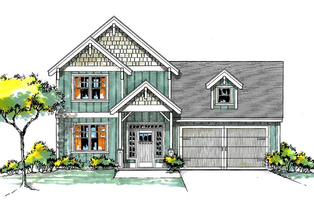 Plan 2895J: 3 Bed 1816 Square Foot Craftsman Home Plan - Image #4 - Craftsman, Northwest