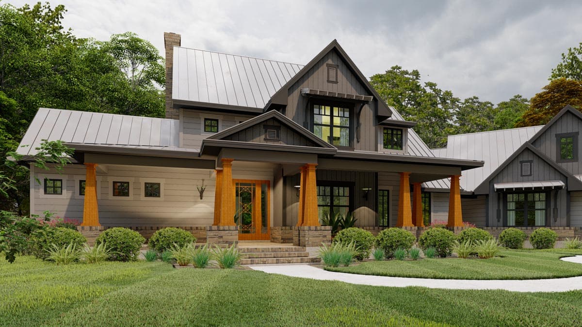 Plan 16898WG: Flexible Farmhouse with Loads of Outdoor Living - 2396 Sq Ft - Image #21 - Country, Craftsman, Farmhouse, Modern Farmhouse, New American