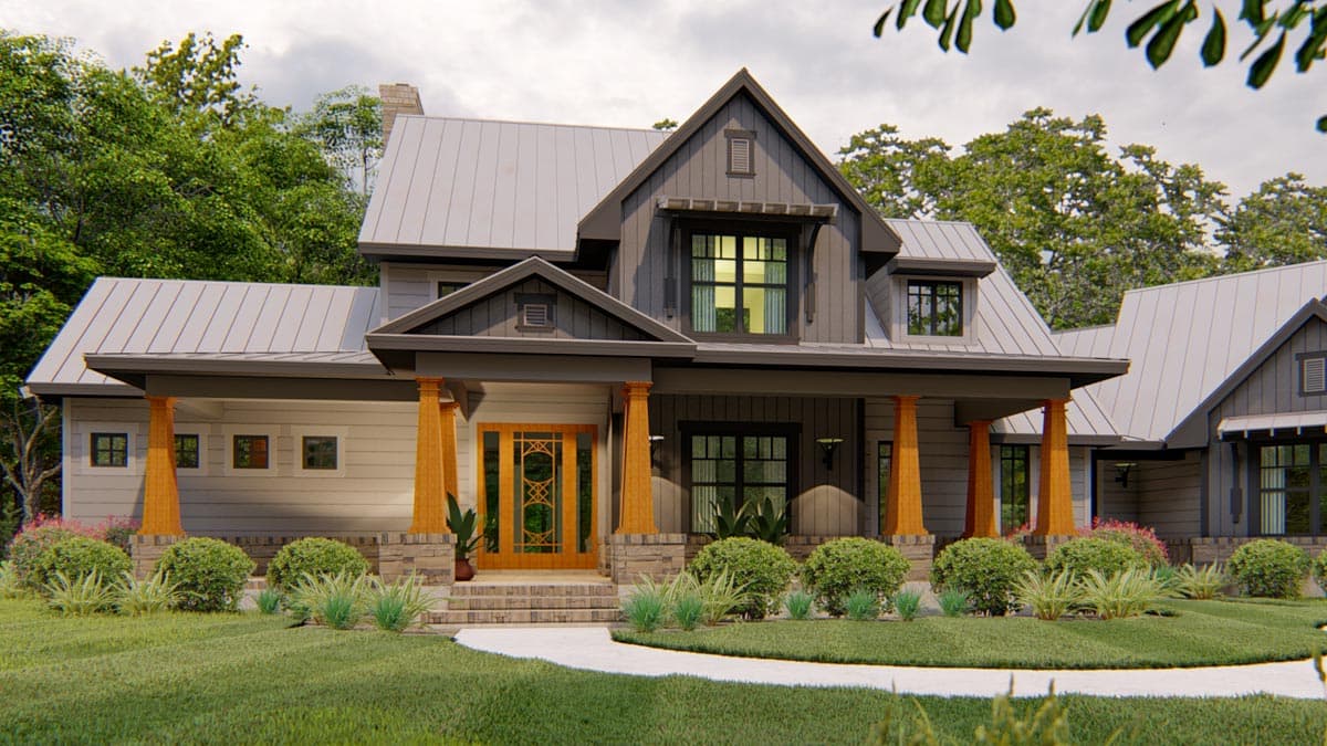 Plan 16898WG: Flexible Farmhouse with Loads of Outdoor Living - 2396 Sq Ft - Image #22 - Country, Craftsman, Farmhouse, Modern Farmhouse, New American