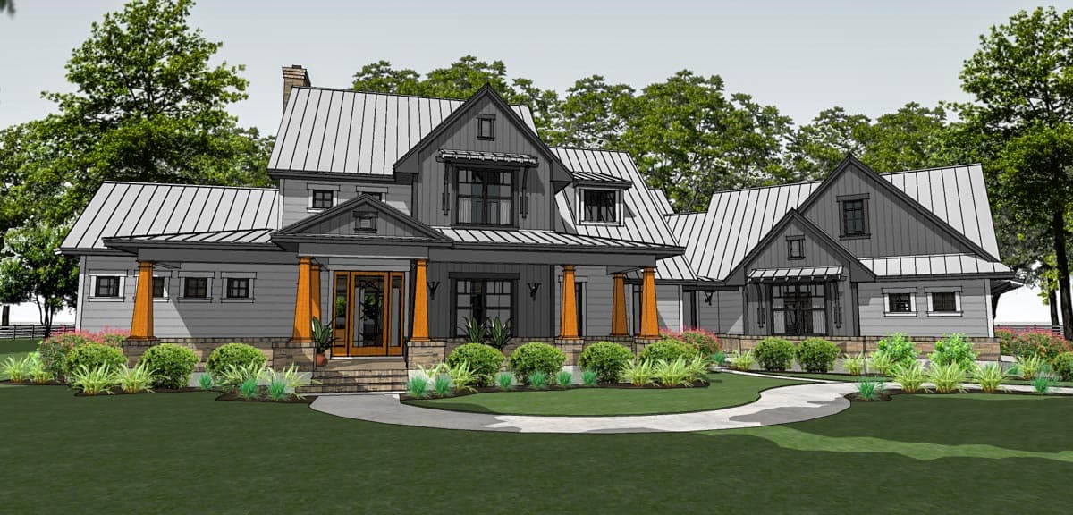 Plan 16898WG: Flexible Farmhouse with Loads of Outdoor Living - 2396 Sq Ft - Image #23 - Country, Craftsman, Farmhouse, Modern Farmhouse, New American