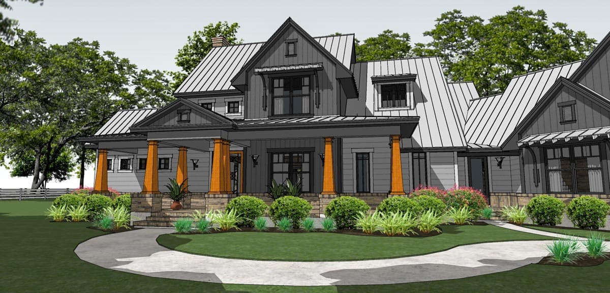 Plan 16898WG: Flexible Farmhouse with Loads of Outdoor Living - 2396 Sq Ft - Image #24 - Country, Craftsman, Farmhouse, Modern Farmhouse, New American