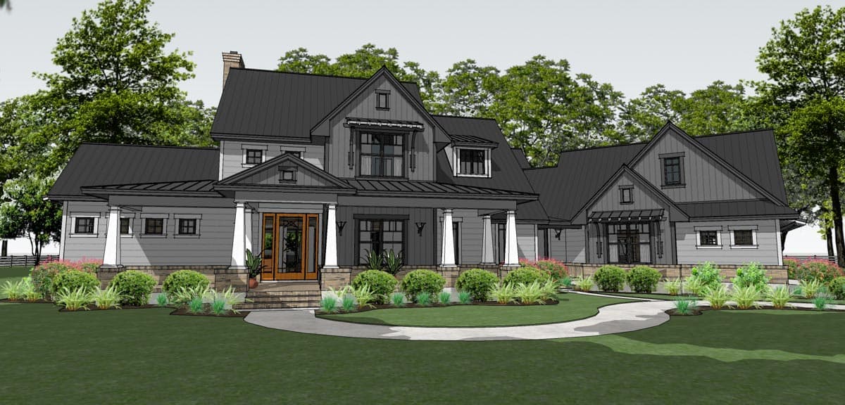 Plan 16898WG: Flexible Farmhouse with Loads of Outdoor Living - 2396 Sq Ft - Image #25 - Country, Craftsman, Farmhouse, Modern Farmhouse, New American