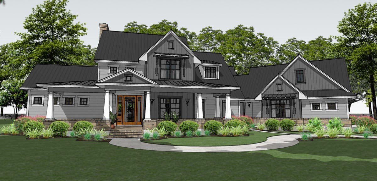 Plan 16898WG: Flexible Farmhouse with Loads of Outdoor Living - 2396 Sq Ft - Image #26 - Country, Craftsman, Farmhouse, Modern Farmhouse, New American