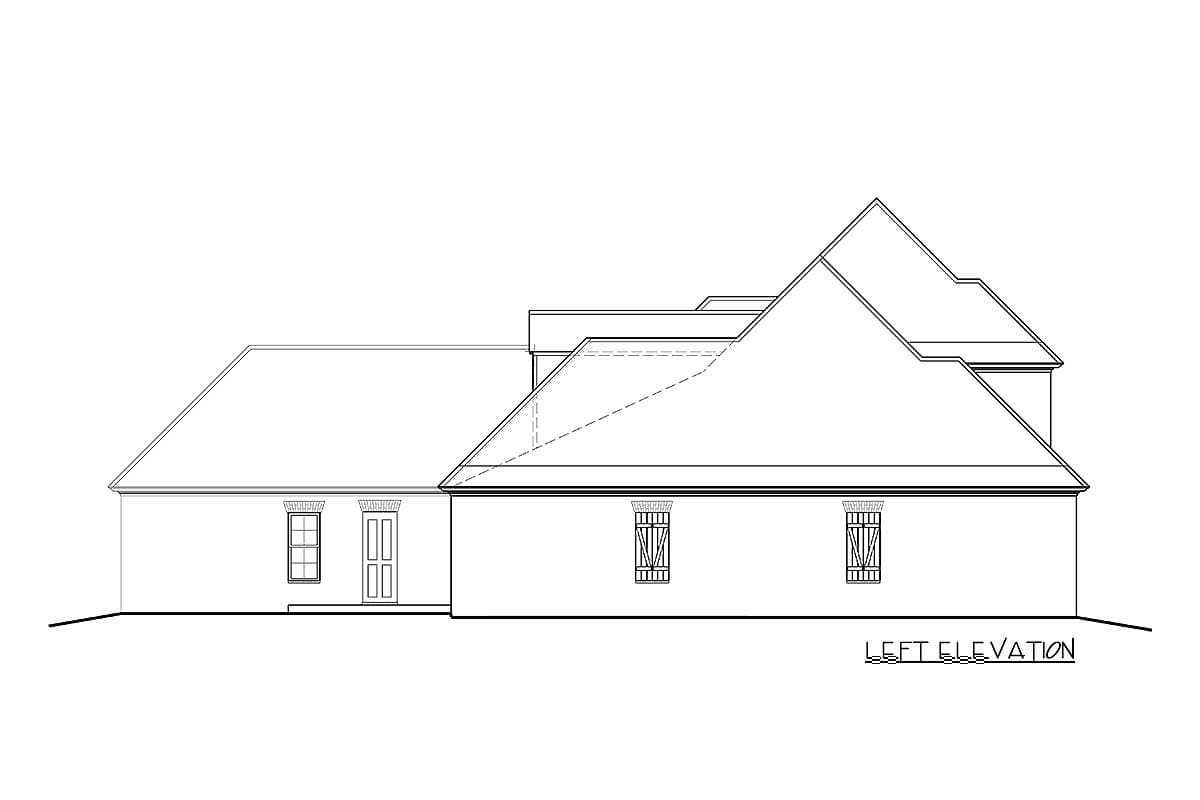 Plan 510004WDY: Southern House Plan with Fireplaced Patio In Back - 3579 Sq Ft - Image #11 - European, French Country, Southern