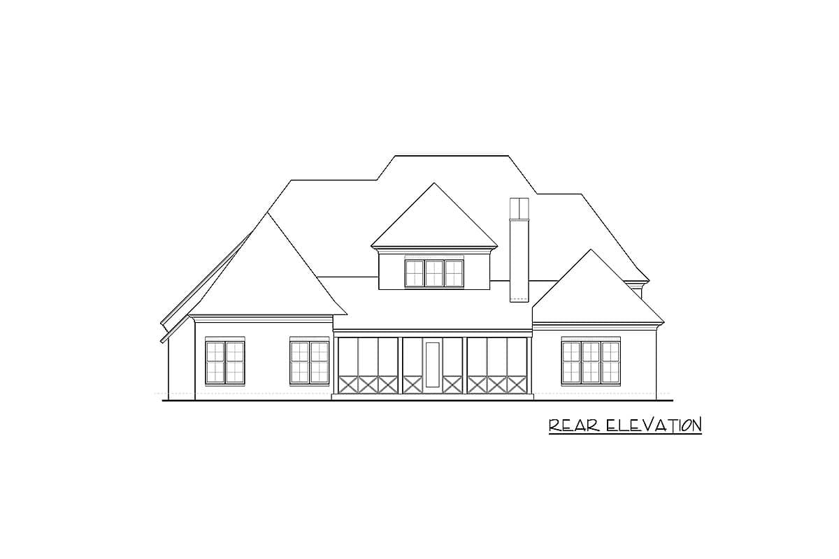 Plan 510005WDY: Stone and Stucco Beauty with Courtyard Entry Garage - Image #38 - French Country, Southern, Traditional