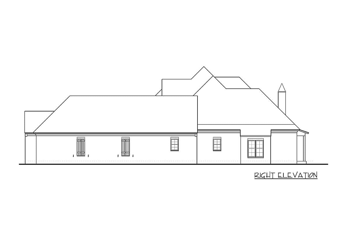 Plan 510005WDY: Stone and Stucco Beauty with Courtyard Entry Garage - Image #39 - French Country, Southern, Traditional